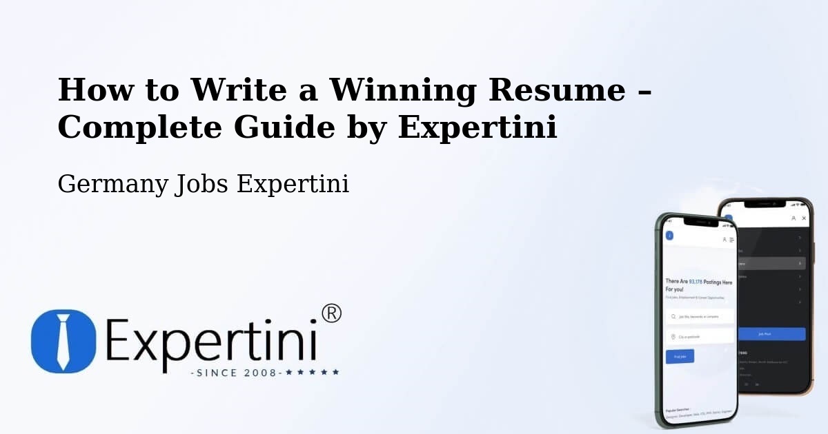 Resume Writing Guide for Job Seekers – Voerde - Voerde, Germany Jobs Expertini